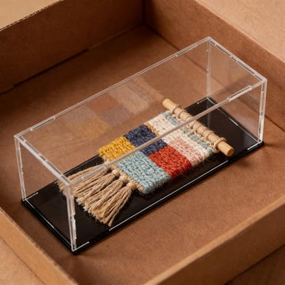 uxcell Acrylic Clear Display Case Box Dustproof Protection Showcase Cube Collectibles Show Box 11.8x3.9x3.9inch - size: 11.8x3.9x3.9inch
