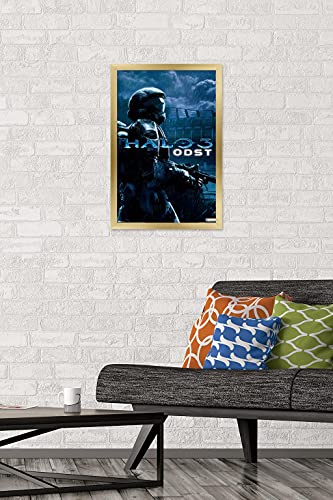Trends International Halo: ODST - Key Art Wall Poster, 14.725" x 22.375", Gold Framed Version - color: Gold Framed Version, size: 22.4"L x 14.7"W