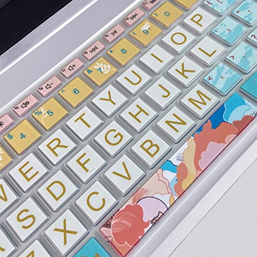 Keyboard Cover for 15.6 HP Laptop 15-fc 15-fd 15t-fd 15z-fc Series, HP Pavilion 15-eg 15t-eg 15-eh 15-er, 17z-ca 17-cn 17-cp 17z-cp Series, Litter Flowers - color: Litter Flowers