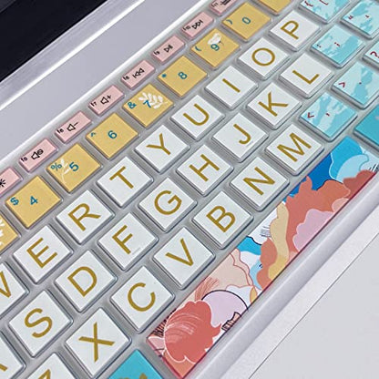 Keyboard Cover for 15.6 HP Laptop 15-fc 15-fd 15t-fd 15z-fc Series, HP Pavilion 15-eg 15t-eg 15-eh 15-er, 17z-ca 17-cn 17-cp 17z-cp Series, Litter Flowers - color: Litter Flowers