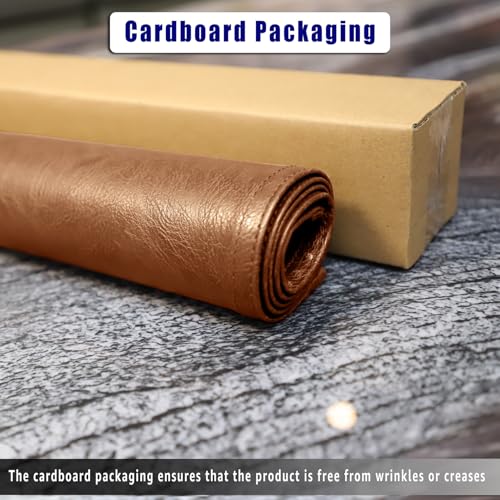 Non Slip Headrest Cover for Furniture Slipcovers,Faux Leather Headrest Protector for Recline Chair Vinyl Head Protector for Sofa,Theater Seat Cover for Home & Office 17x27 in, Brown - color: Brown