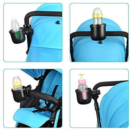 Accmor Stroller Cup Holder, Universal Cup Holder for Uppababy Nuna Doona Strollers, Bottle Drinks Holder for Wheelchair, Walker, Bike, Scooter - style: Cup Holder-1pc