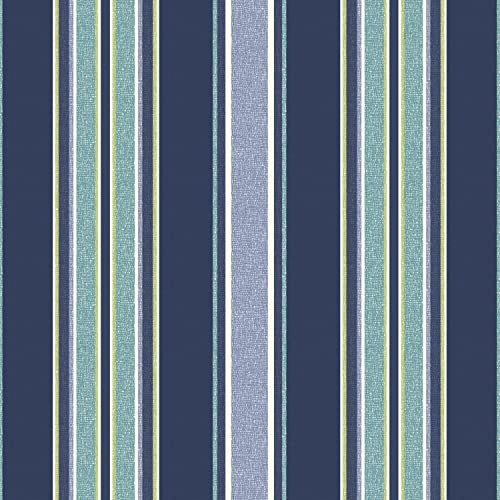 Arden Outdoor Midback Chair Cushion, 18 x 16.5, Water Repellent, Fade Resistant 18 x 16.5, Sapphire Aurora Blue Stripe - color: Sapphire Aurora Blue Stripe