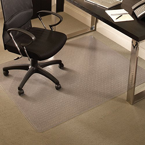 ES Robbins Extra High Pile Carpet Chair Mat, Rectangle, 48"x72" Beveled Edge - size: Rectangle, style: 48" x 72"