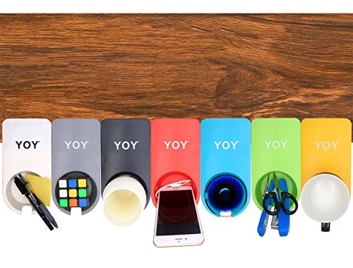 YOY 2 Pack Drink Cup Holder Clip - Table Desk Side Water Glass Beer Bottle Beverage Soda Coffee Mug Holder Cup Saucer Clip Design for Home Office, Gray - color: Gray for Mug, size: 2 Pack