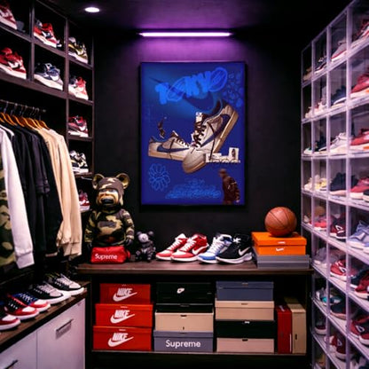 CREAARO Poster Wall Art – Sneaker Hypebeast Streetwear Decor for Teen Bedroom, Gaming Room & Sneakerheads, Unframed 12x16 inch (Hijacked) - style: Hijacked1