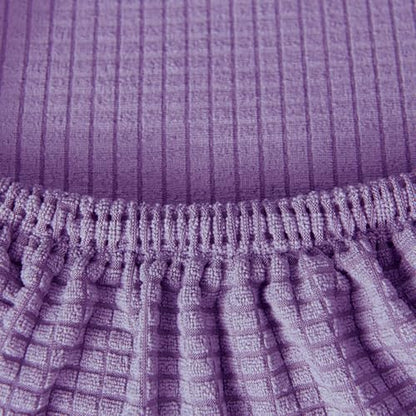 HAPPYDOG 4 Pcs Office Chair Covers Set Stretchable Protective Rotating Computer Chair Seat Covers with Armrest Covers (Purple) - color: Purple