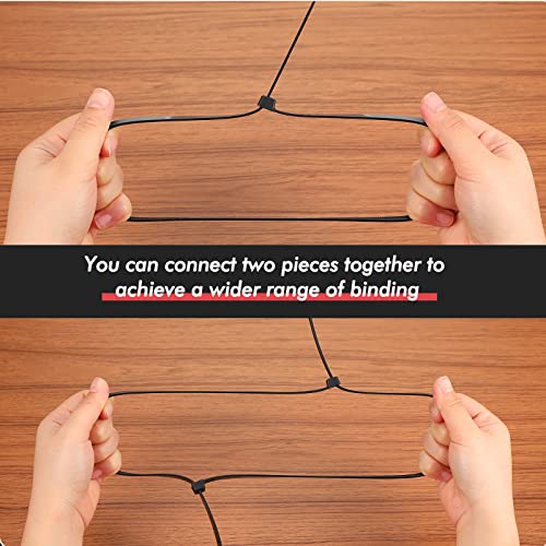 Shappy 60 Inch 50 Pcs Zip Ties Heavy Duty Strong Large Cable Wire Ties Zip Industrial Sturdy Wire, Awnings Tying Branches Bundling of Crops Fixed Water Pipes (Black) - color: Black, size: 60 inch