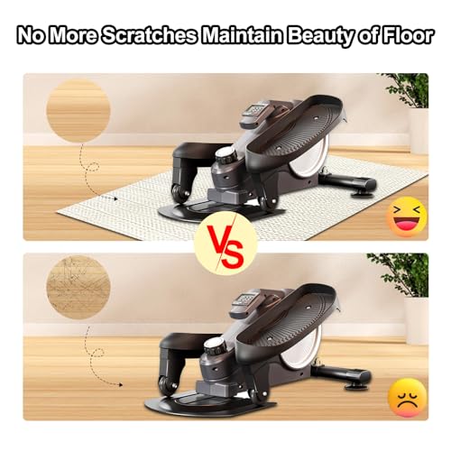 Non-Slip Mat, Perfect for Under Desk Elliptical Peddler Foot & Leg Pedal Trainer for Senior Fitness Home Sport Accessories, Enhanced Stability & Floor Protection