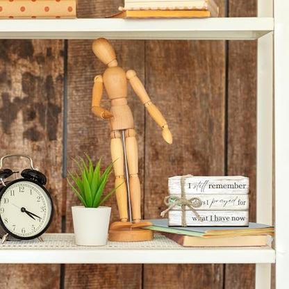 Decorative Books For Home Decor, Coffee Table Faux Wood Book Stack Decor, I Still Remember Greenery Stacked Book Decor, Stacked Display Books For Shelf Mantel Nightstand Display, Three Pieces -C(12) - style: I still remember -07