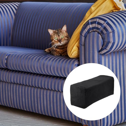 uxcell 2pcs Stretch Armrest Covers for Chairs/Sofas, Couch Arm Covers with Twist Pin, Furniture Protector Slipcovers for Sofa Chair Recliner Black - color: Black