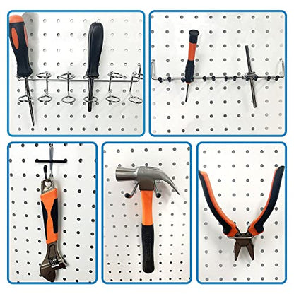 258pcs Pegboard Hooks, Pegboard Accessories Organizer Kit, Pegboard Set for Organizing Various Tools, Metal Pegboard Hooks Assortment, Peg Board Bins, Peg Lock
