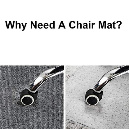 Azadx Clear Office Chair Mat for Low, Standard and No Pile Carpeted Floors, Plastic Computer Desk Chair Mat on Carpet for Easy Rolling, Durable Carpet Protector Mat (36 x 48'' Rectangle) - size: 36" x 48'' For Carpet