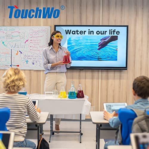 65-inch Interactive Touchscreen Monitor, Electronic Whiteboard Touch Screen with 1080P Display, Smart Board for Home Office and Classroom, Bundled Android 11, RAM 4G & ROM 32G - style: Android 11 4G+32G