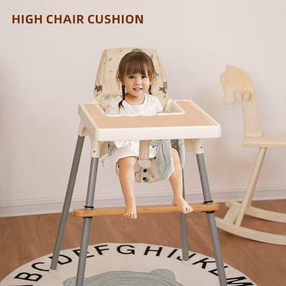 High Chair Cover for Baby High Chair Cushion Compatible with IKEA Antilop Soft and Comfortable HighChair Seat Cover Replacement Waterproof and Easy to Clean, Dinosaur - color: Sandy