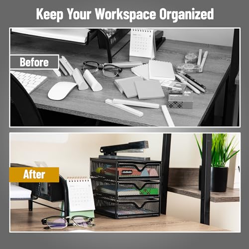 Mind Reader Desktop Accessory Storage, Desk Supplies, Organizer, Office, Metal Mesh, 6.25" L x 6.5" W x 6.5" H, Black - size: 6.25"L x 6.5"W x 6.5"H