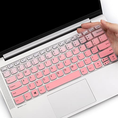 Keyboard Cover for Lenovo IdeaPad 5 5i 2-in-1 14", IdeaPad Flex 5 5i 14", IdeaPad Slim 5 5i 14", Ideapad 5 5i 14", Ideapad Pro 5 5i 14, Lenovo Slim 7 7i 14", Lenovo Yoga 7 7i 14" (Gradual Pink) - color: GradualPink