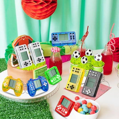 Mini Video Game Keychain Party Favors - 6Pcs Retro and Cute Games Keychain for Kids Themed Party Celebrations
