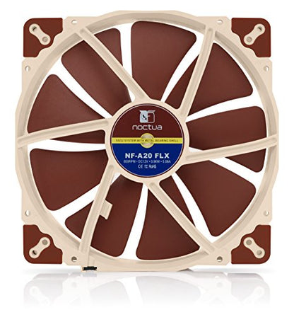 Noctua NF-A20 FLX, Premium Quiet Fan, 3-Pin (200x30mm, Brown)