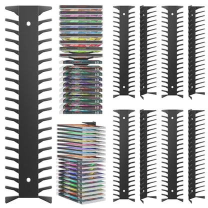 8 Pack DVD Shelf for Wall Mount, Floating Metal DVD Rack and Video Game Storage for Standard DVD CD Cases, Heavy-Duty Media Organizer Holder for PS, Xbox, PS5, PS4, Holds up to 152 - size: 8 Pack