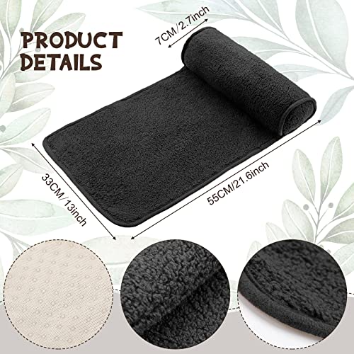 Weysat Recliner Pillow Neck Head Support Roll Non Slip Fleece Adjustable Neck Chair Headrest Cushion for Travel Home Office Recliner Couch Sofa Armchair Support and Pain Relief(Black) - color: Black