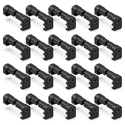Guardtier 20 Pack Picatinny Cable Management Clips CGM908 Pressure Switch Wire Guides Organizers for Weapon Light Laser