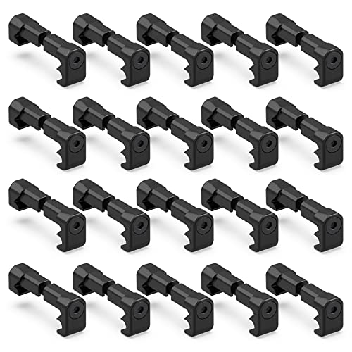 Guardtier 20 Pack Picatinny Cable Management Clips CGM908 Pressure Switch Wire Guides Organizers for Weapon Light Laser