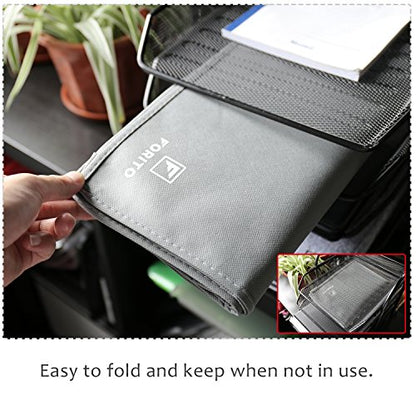 23" 24" 25" Univesal Monitor Dust Cover Scratch Resistance Nonwoven Full Body Sleeve for 23" 24" 25" Computer Monitor LED LCD Screem (Size: 24W x 18H x 3D)-Gray