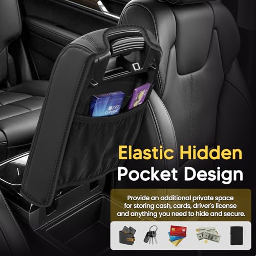 Shademax Center Console Cover for Kia Telluride 2020-2026 Armrest Cushion Pad Arm Rest Cover Leather Console Lids Protector for Kia Telluride Accessories - size: For Kia Telluride 2020-2026