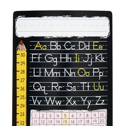 Really Good Stuff Vertical Chalkboard-Style Desktop Helpers, Vinyl, Self-Adhesive- Set of 24 - Primary - color: Verticle