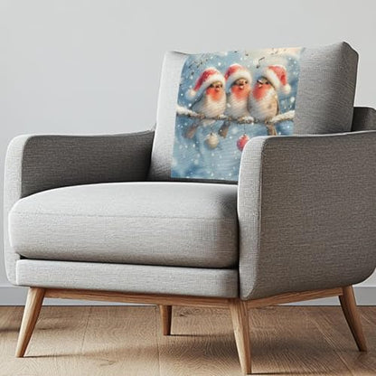 Christmas Bird Headrest Cover for Recliner Chair Recliner Armrest Cover Soft Breathable Sofa Headrest Covers Non Slip Headrests Slipcovers Lounge Chair Headrests Protector - color: Christmas Bird