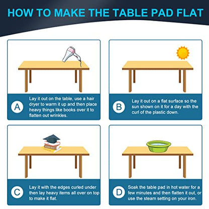 12x28 Small Desk Cover Rug Protector Mat Crystal Writing Table Protector 1.5mm Thick Vinyl Clear Tablecloth Protector Plastic Writing Desk Pad Non-Slip Mats on Top of Desk Coffee Dresser - size: 12"x28"