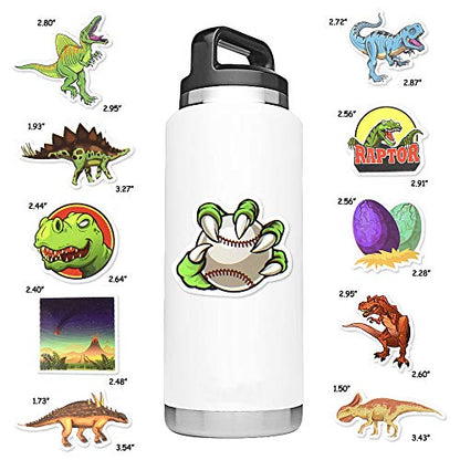 Dinosaur Stickers, 50Pcs Jurassic Dino & Fossil Waterproof Vinyl Stickers for Water Bottles, Laptop, Journals, Party Favors, Classroom Rewards & Gift Pack - style: Dinosaur Stickers