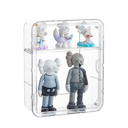 BOHOIDEE 3 Tiers Clear Display Case for Figures, Acrylic Storage Organizers Box with Magnetic Door, Wall-Mounted Dustproof Showcase for Collectibles Action Figure - size: Wall-Mounted Large