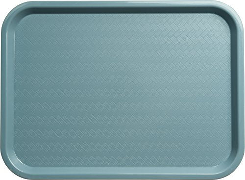 Carlisle FoodService Products Café Cafeteria Tray, Fast Food Tray for Restaurant or Commercial Use, 12" x 16", 1 Count, Slate Blue - color: Slate, size: 0.7" x 0.5" x 0.3"