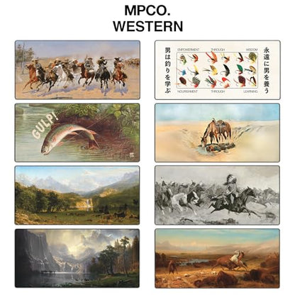 MPCO. Original Large Gaming Desk Pad - 36" x 17" Duraglyde Fabric Dash Desk Mats - Non-Slip, Washable, Smooth Glide for Precision Gaming & Work - color: Aeroglyde - Dash