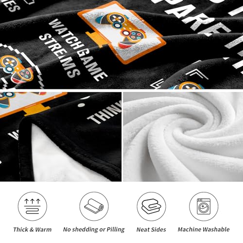 Gamer Gifts for Men Boys Girls, Flannel Soft Gaming Blanket, Gaming Equipment Accessories Stuff for Teen Boys Gift - 50" x 60" - color: Gaming