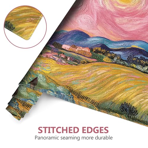 DINKY Desk Pad and Keyboard Wrist Rest, Large Mouse Pad +Keyboard Pad +Mouse Wrist Support +Coaster, 35.4 x 15.7 Inches Non-Slip Desk Mat for Office, Home, Pink Starry Sky Field - color: Pink Starry Sky Field