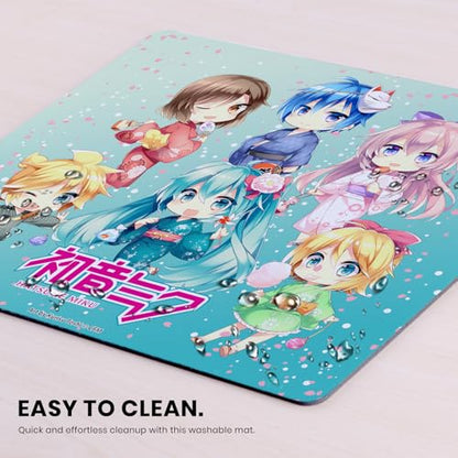 Head Case Designs Officially Licensed Hatsune Miku Characters Graphics 9.84 x 11.81 x 0.12 inches (250 x 300 mm) - S Gaming Office Desk PC Keyboard Mouse Mat Pad - color: Characters, size: 9.84 x 11.81 x 0.12 inches (250 x 300 mm) - S