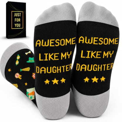 ZAGKOO Funny Socks for Men, Women - Stocking Stuffers for Men - color: Dad 1 Sock