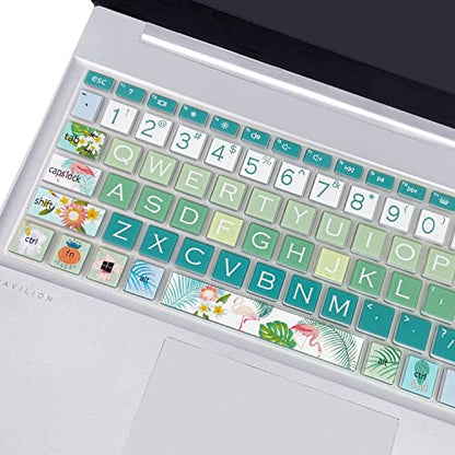 Keyboard Cover for 15.6 HP Laptop 15-fc 15-fd 15t-fd 15z-fc Series, HP Pavilion 15-eg 15t-eg 15-eh 15-er, 17z-ca 17-cn 17-cp 17z-cp Series, Flamingo - color: Flamingo