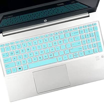 Keyboard Cover for HP Pavilion/HP Laptop 15-eg 15-eh 15-er 15-eg2078nr 15-eg0165st 15-eg0000 15t-er000 15-er0056cl 15-er0097nr 15t-eg000 15-eg100 15-eg1053cl 15-eg1073cl eg0050wm, HP 17-cn/cp - color: Hotblue(Regular Letters)