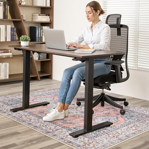 Anidaroel 36"x48" Chair Mat for Hardwood Floor/Tile Floor, Desk Chair Mat for Home Office, Under Desk Rug for Rolling Chair, Anti-Slip Office Rugs for Rolling Chairs, Large Floor Protector Rug - color: Terracotta, size: 36"x48"