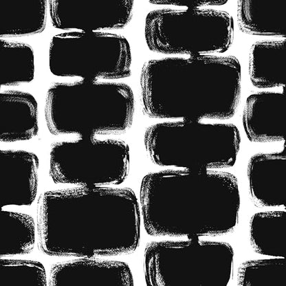 Safiyya 17.3"x197" Peel and Stick Wallpaper Black and White Contact Paper Mid Century Modern Abstract Geometric Wall Paper Self Adhesive Removable Wallpaper for Bathroom and Bedroom Vinyl - color: Black/White, size: 17.3" x 197"