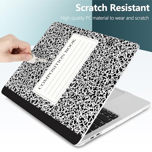 Dongke MacBook Pro 13 inch Case Model A2251/A2289 2020 Released, Plastic Hard Shell Case Cover for MacBook Pro 13 inch with Retina Display & Touch Bar Fits Touch ID (Composition Book) - color: Composition Book