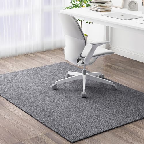 Lifup Office Chair Mat, Low Pile Carpet Floor Mat with Non-Slip Backing, Under Desk Rug Protector for Rolling Computer Chair Dark Gray 35" x 23.6" - color: Dark Gray, size: 35" x 23.6"
