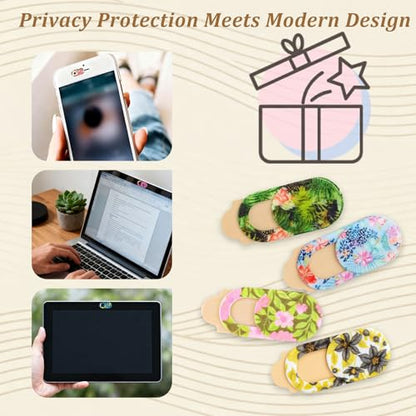 10-Pack Laptop Camera Cover Slide Cute – Ultra Thin Floral Webcam Cover for iPhone, iPad, MacBook, Laptop, PC & Tablet – Privacy Protection Slider