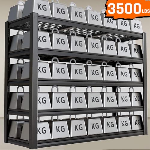 30" D Storage Shelves, 65" W Garage Shelving Heavy Duty Metal Adjustable Garage Shelves, 5 Tier Shelving Units Industrial Shelving for Warehouse, 65" W x 30" D x 79" H ， 2 Pack - size: 65"Wx78"Hx30"D | 5 Tier