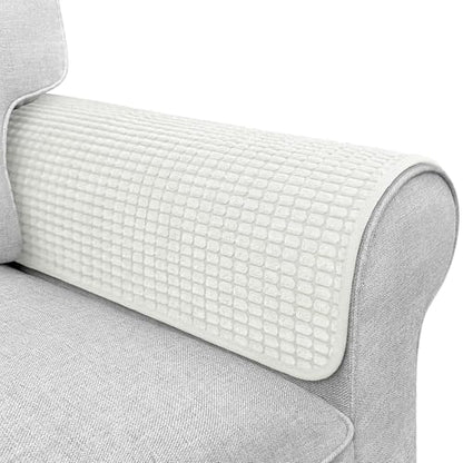 Couch Arm Covers, Sofa Arm Covers, Waterproof Armrest Cover for Sofa, Armchair, Loveseat, Headrest Cover, Non-Slip Recliner Arm Cover, Arm Chair Covers Set of 2 (Cream, 23"×19") - color: Cream, size: 23" x 19" - 2 pcs