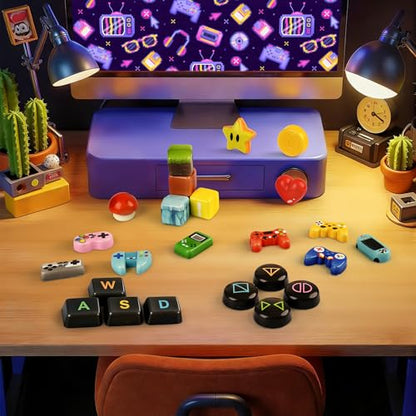 TUWUNA Video Game Party Favors 24PCS Gamer Squishy Toys | Classroom Prizes,Pinata Goodie Bag Stuffers,Birthday Gifts